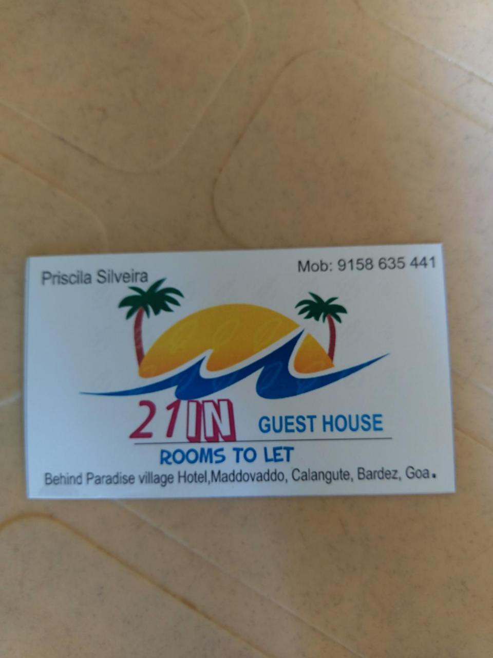 21In Guest House Calangute Eksteriør billede
